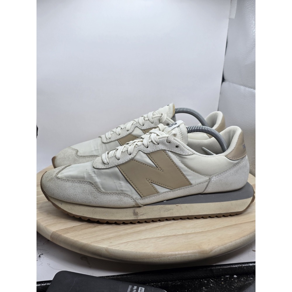 Mens Size 10.5 - New Balance 237 Grey White Gum Retro Running Shoes MS237CT